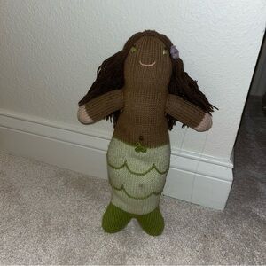 blabla doll brown Black mermaid green knit anthropology plush
